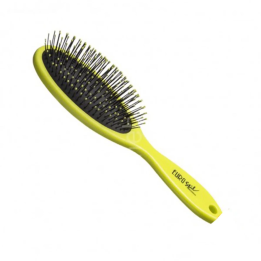 Eurostil Oval Cepillo Mediano Verde Fluor 1un | HogarLider
