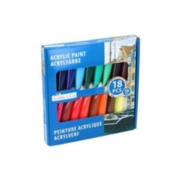 PINTURAS ACRÍLICAS 36 ml, 18 uds, CAJA | HogarLider