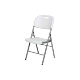 SILLA PLEGABLE BLANCA 86,5 x 47 x 54 cm | HogarLider