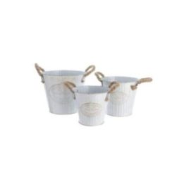 CUBO DE ZINC CON ASA DE CUERDA, SET… · EL3-83086 | HogarLider