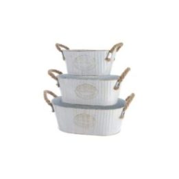 CUBO ZINC OVALADO CON DOS ASAS DE… · EL3-83087 | HogarLider
