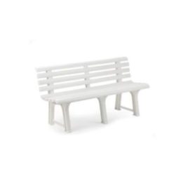 BANCO DE JARDÍN ORCHIDEA BLANCO 145 x 49 x 74 cm | HogarLider