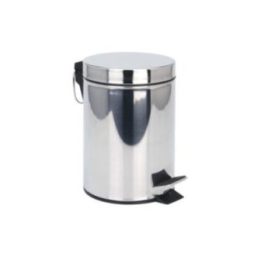 PAPELERA PEDAL DE ACERO INOX 3 l | HogarLider