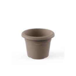 MACETA REDONDA COLOR TAUPE Ø22 cm | HogarLider
