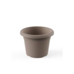 MACETA REDONDA COLOR TAUPE Ø26 cm | HogarLider