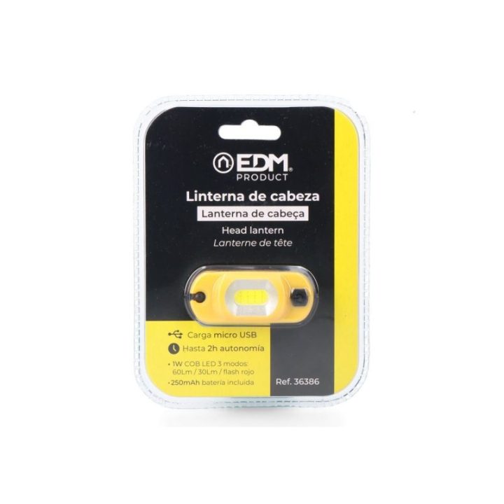 LINTERNA FRONTAL LED RECARGABLE… · EL3-36386 | HogarLider