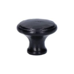 POMO PUERTA, DE HIERRO CON ACABADO NEGRO, 38 mm | HogarLider