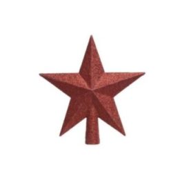 ESTRELLA ROJA PARA ARBOL DE NAVIDAD 19x4,2x19cm | HogarLider