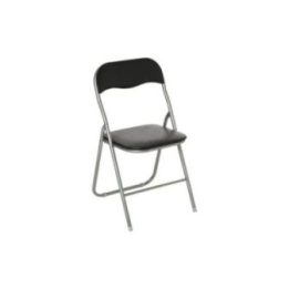 SILLA PLEGABLE DE COCINA NEGRA 44x44x79,5cm | HogarLider