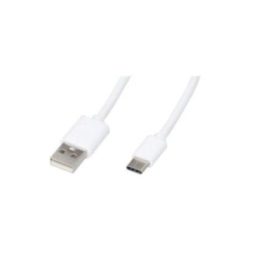CABLE USB-A A USB-C 1,2 m BLANCO | HogarLider