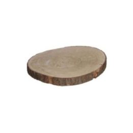 BASE DECORATIVA TRONCO DE MADERA Ø34 x 4 cm | HogarLider