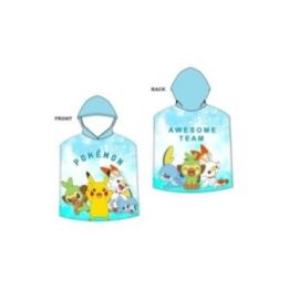 PONCHO DE PLAYA INFANTIL 55 x 110 cm POKEMON | HogarLider