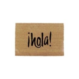 FELPUDO DE FIBRA DE COCO MODELO HOLA, 60 x 40 cm | HogarLider