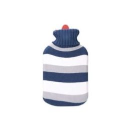 BOLSA DE AGUA CALIENTE 2 L MODELO RAYAS AZULES | HogarLider